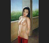 Young Canvas Paintings - young girl